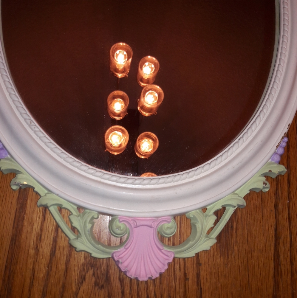 VINTAGE SYROCO MIRROR, VERY PRETTY, GOOD VINTAGE C - Picture 3 of 11